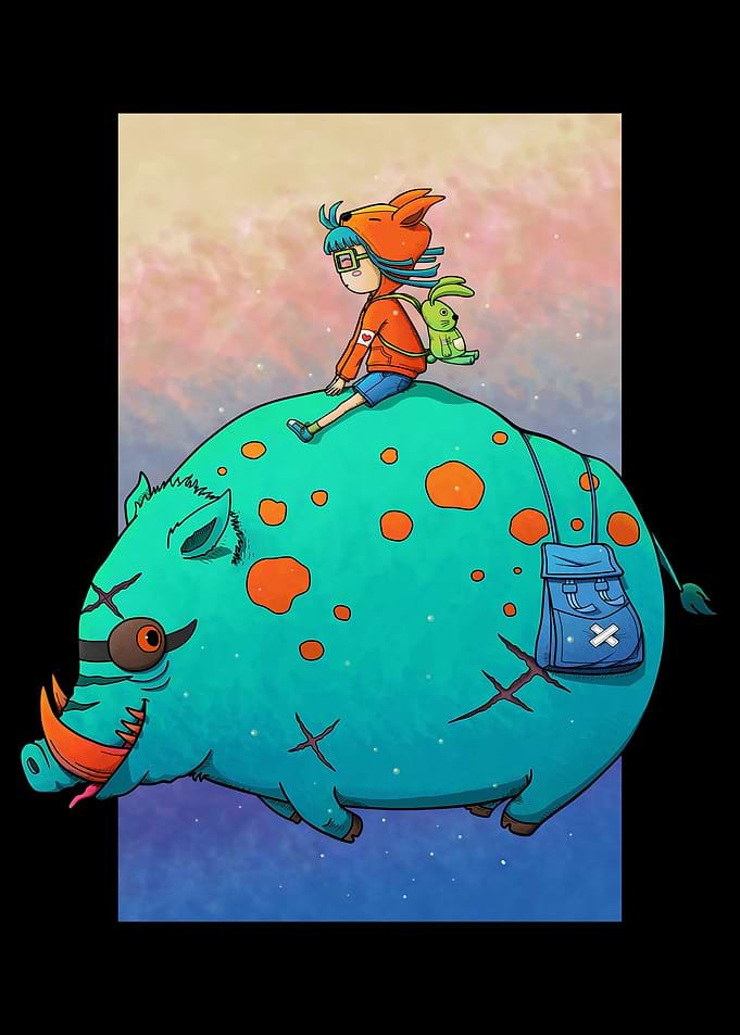 Kawaii Pig Boar Monster v2
