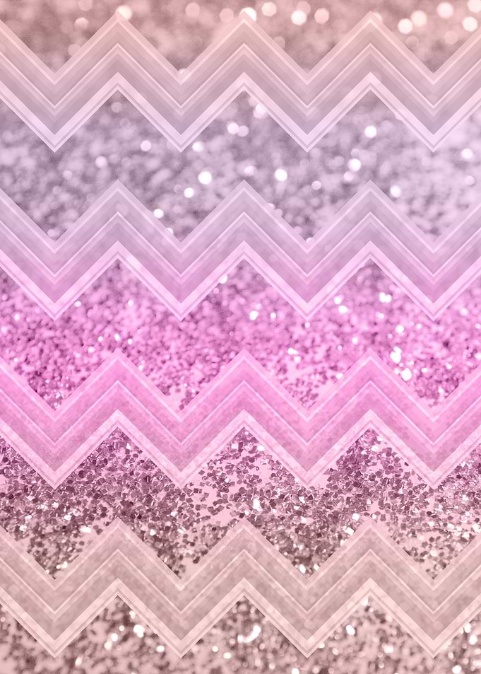 Unicorn Glitter Chevron 2