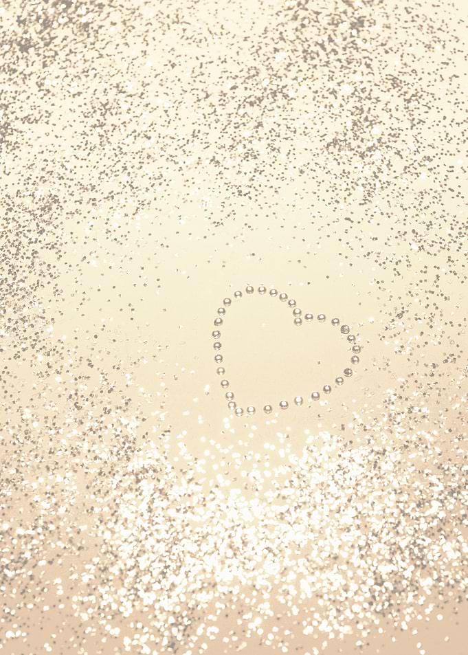 GOLD Glitter Heart 3