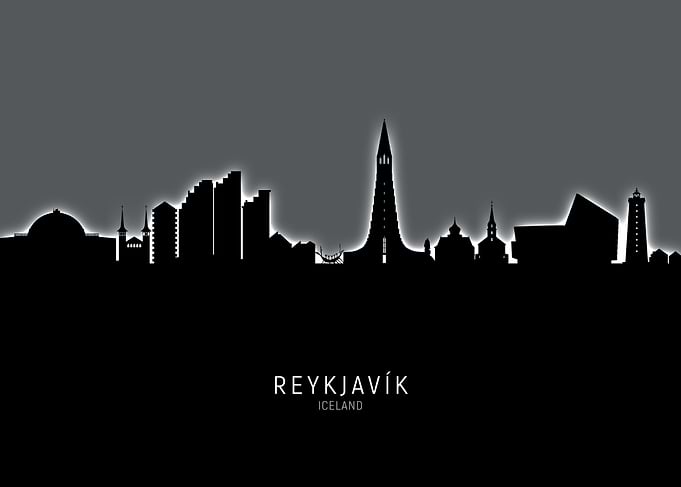 Reykjavik Iceland Skyline
