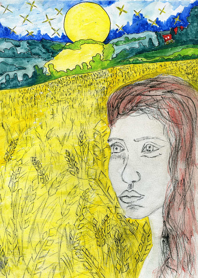 In the wheat field