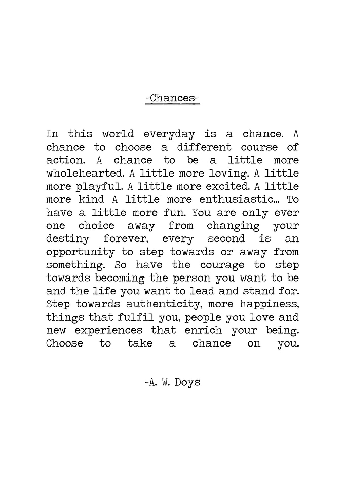 Chances