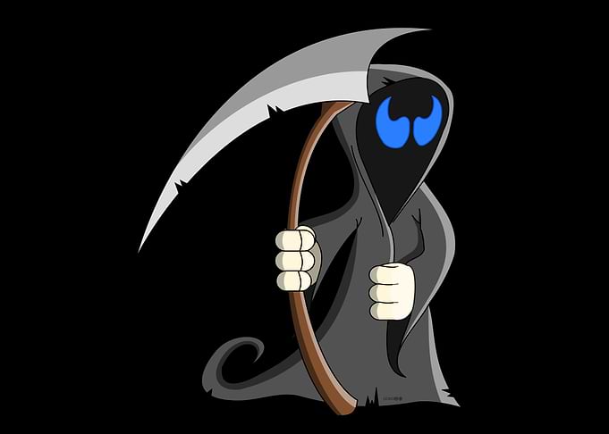 evil soul in the grave