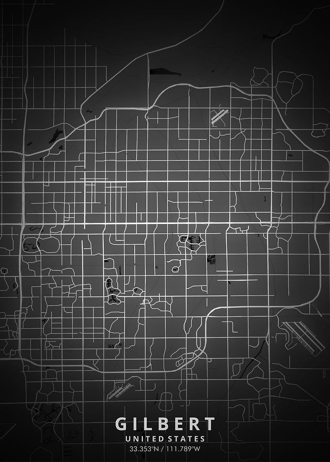 Gilbert Map Posters