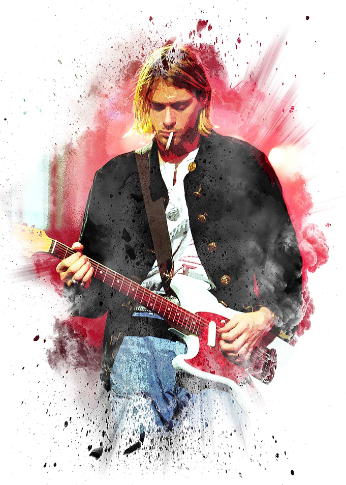Curt Cobain sing