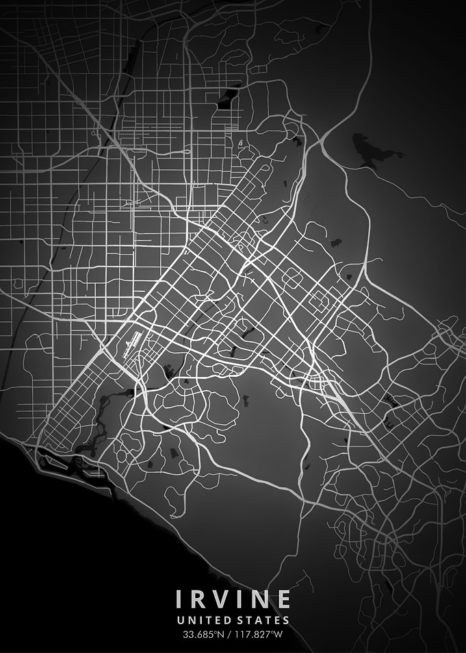 Irvine Map Posters