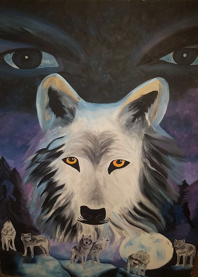 Wolf in the night