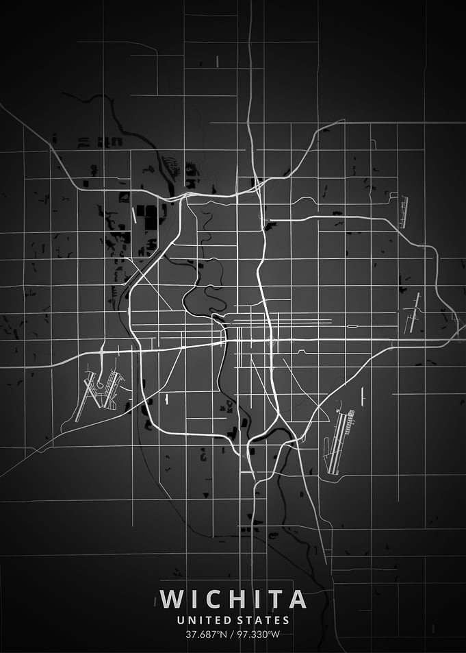 Wichita Map Posters