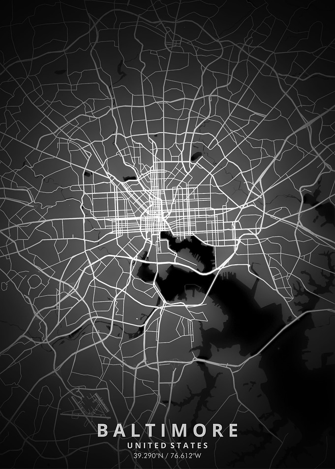 Baltimore Map Posters
