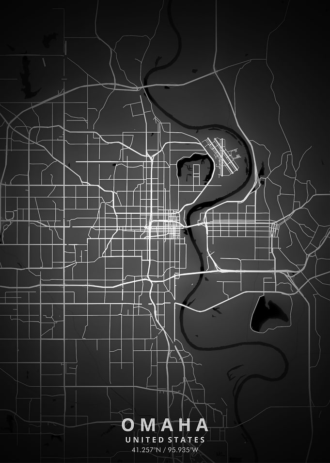 Omaha Map Posters