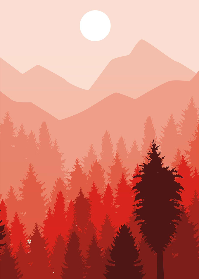 the red