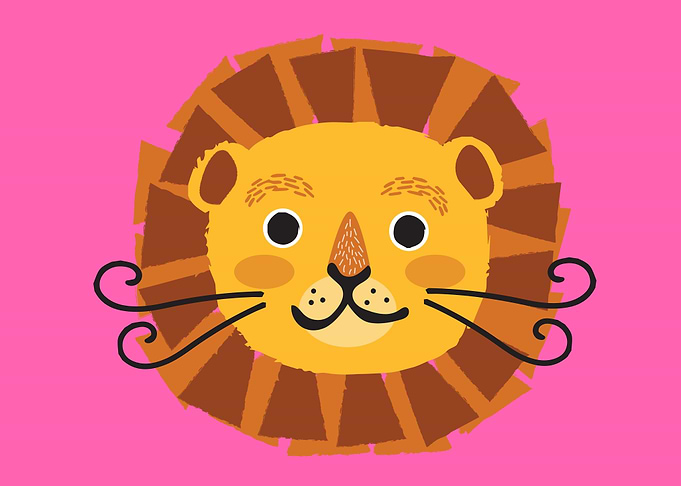 lion art hand drawn