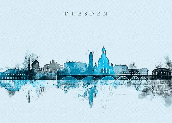 Dresden Germany Skyline