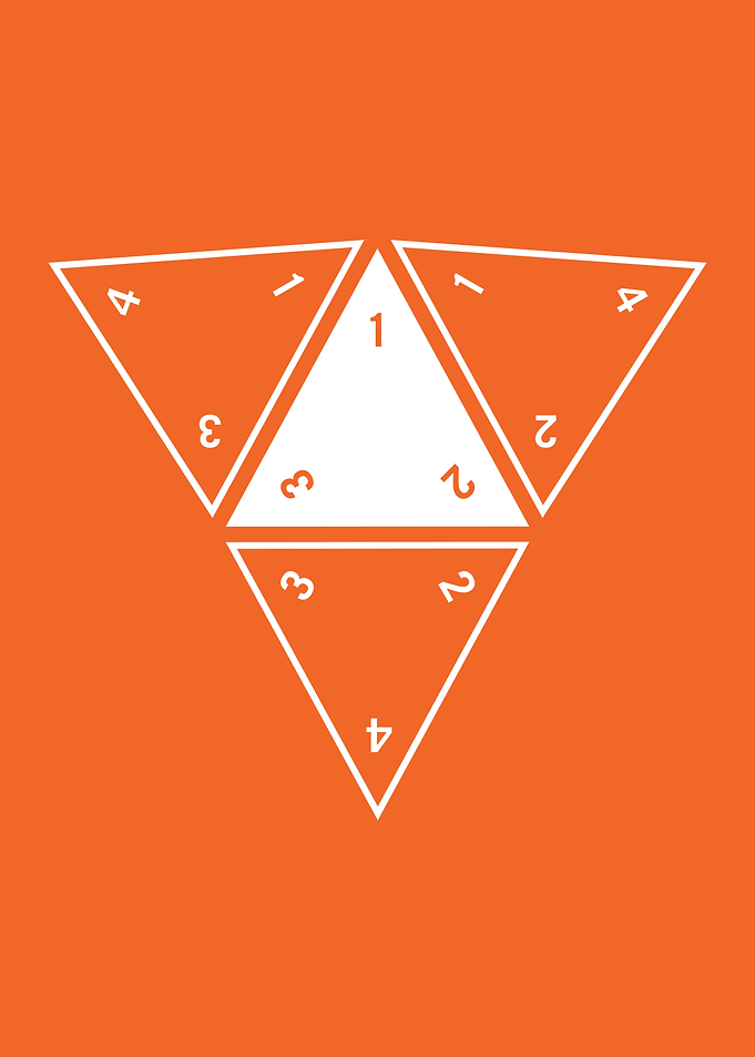 Orange Unrolled D4