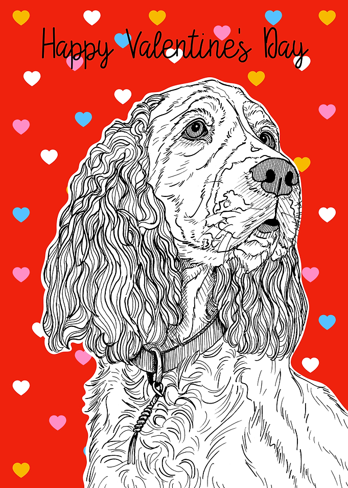 Spaniel Valentines Day