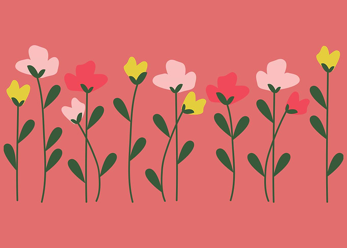 beautiful flower art