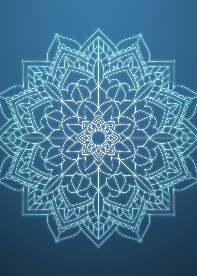 Blue mandala
