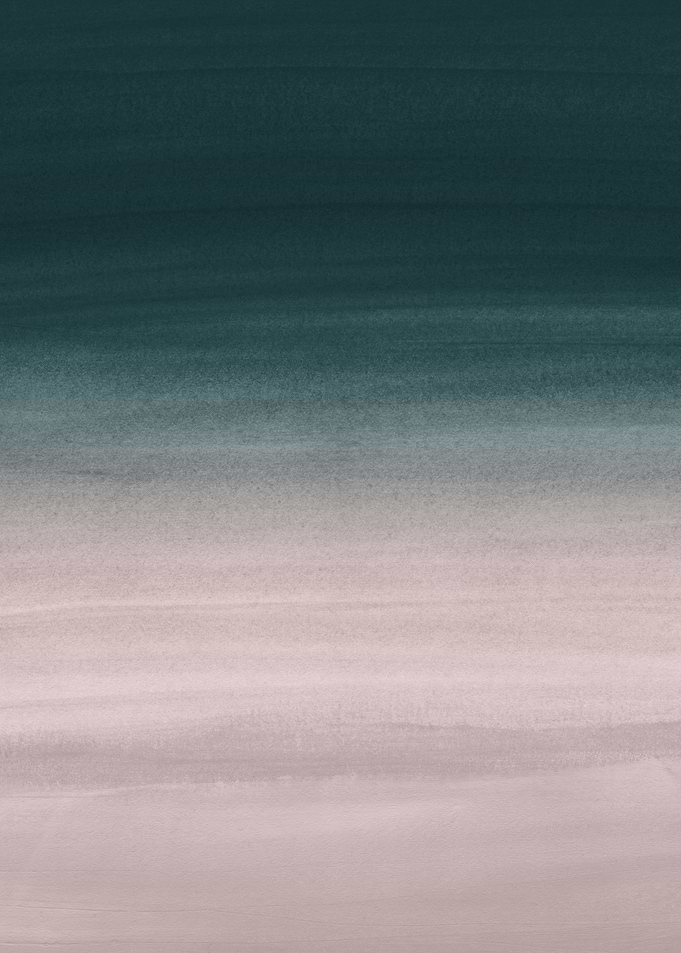 Teal Blush Watercolor 1