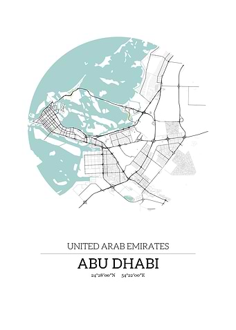 Abu Dhabi Circle Map