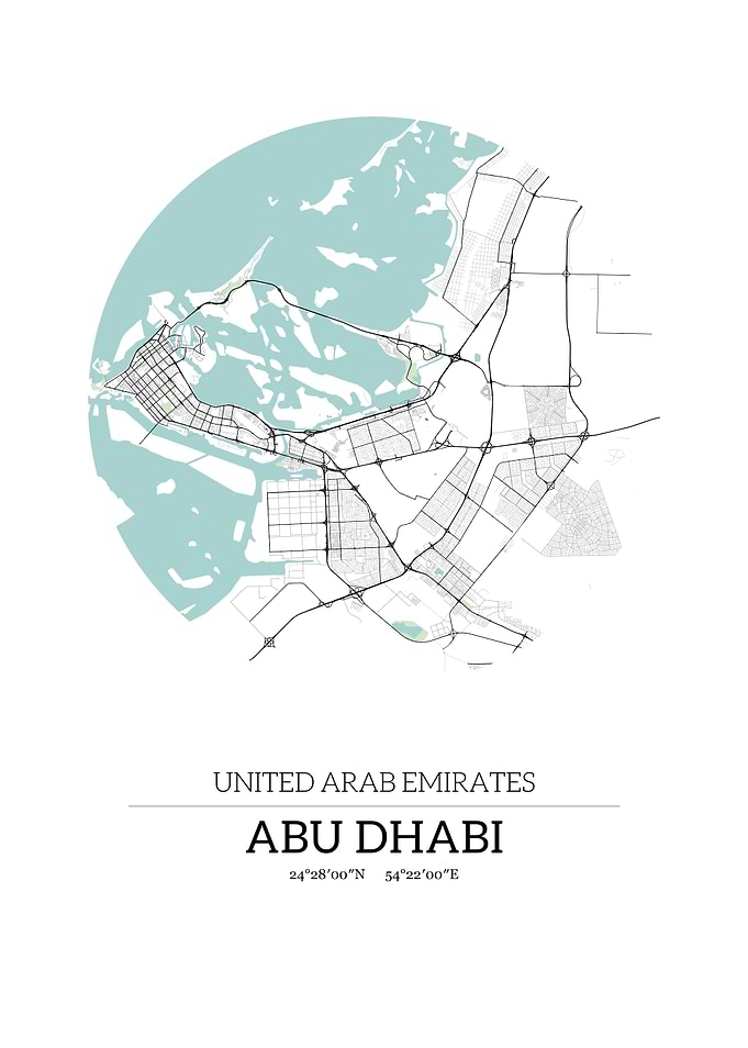 Abu Dhabi Circle Map