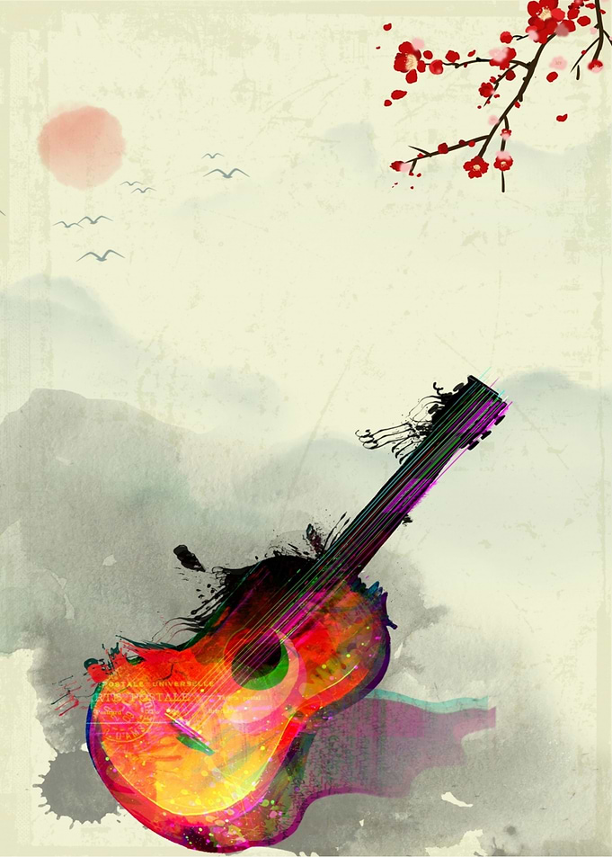 Guitar Music abstract