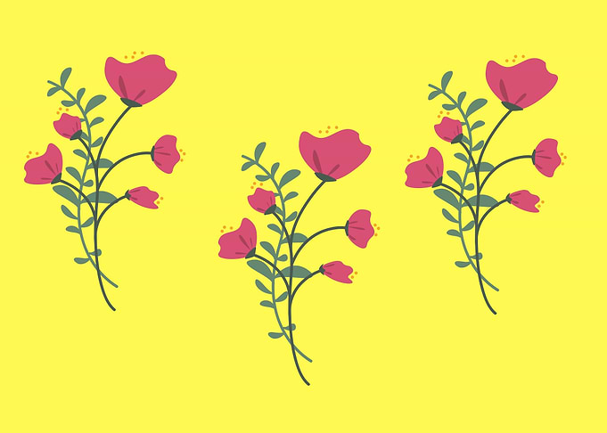 beautiful flower art