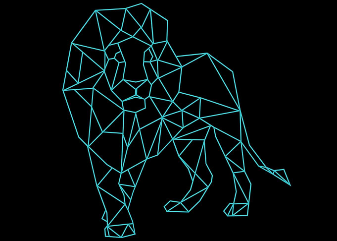 lion art hand drawn