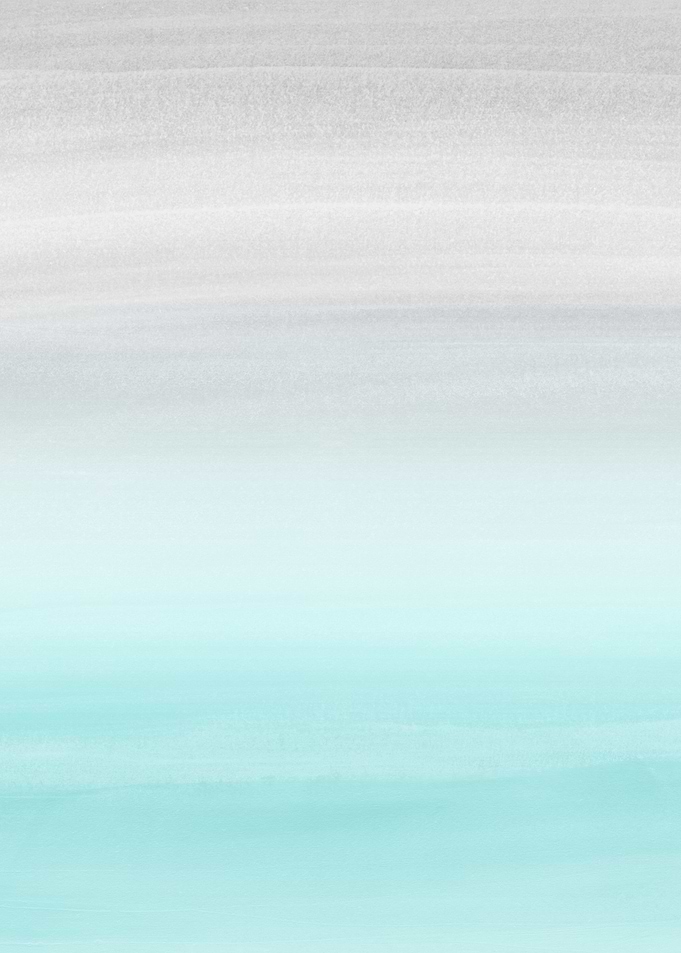 Aqua Blue Gray Watercolor