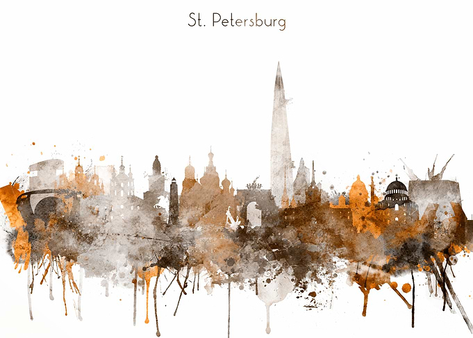 Saint Petersburg Skyline
