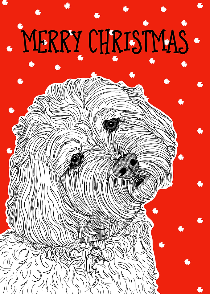 Cockapoo Christmas Dog