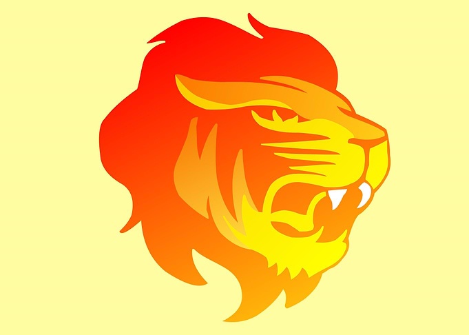 lion art hand drawn
