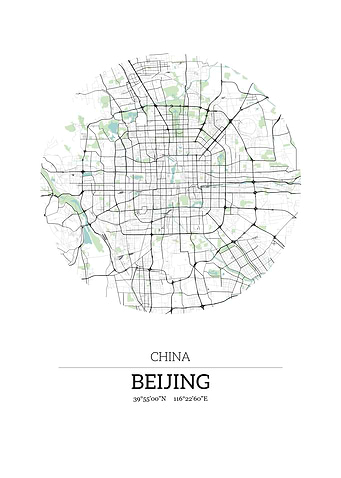 Beijing China City Map