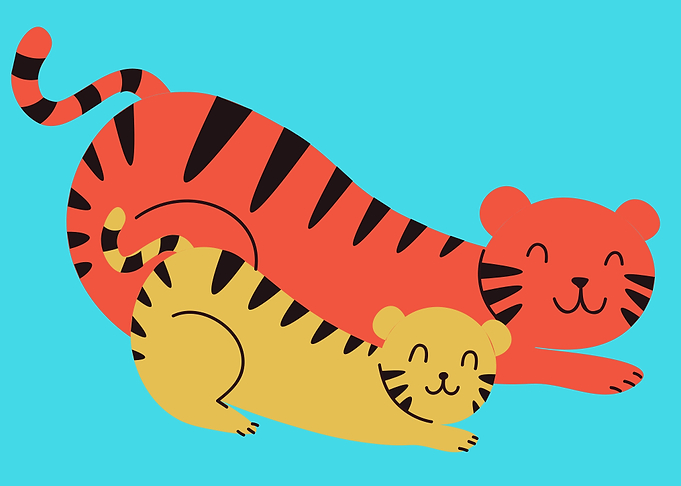 tiger art hand drawn