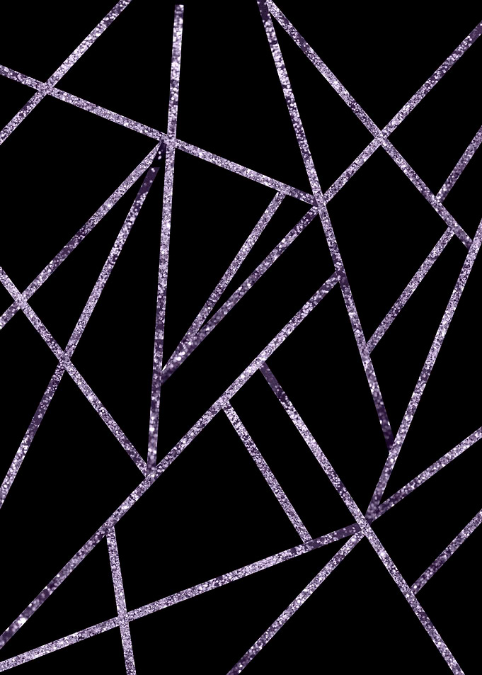 Ultra Violet Glitter Geo 1