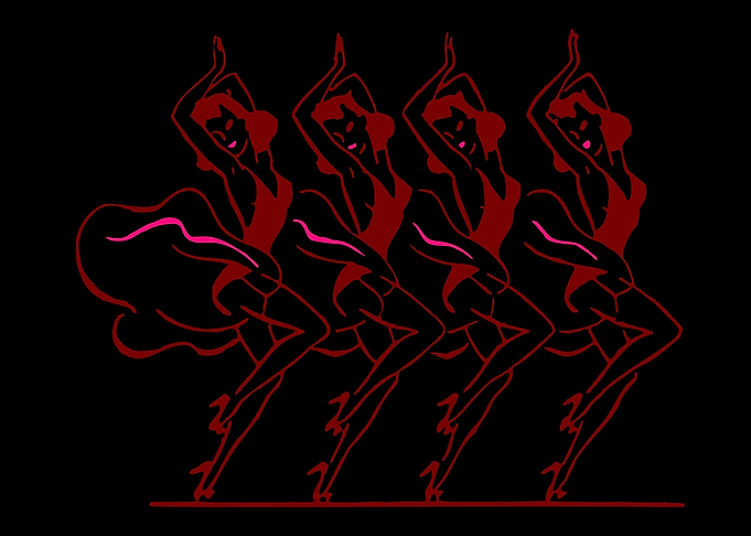art of a dancing women