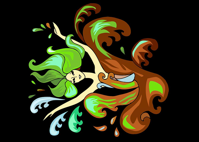 beautiful dancing angel