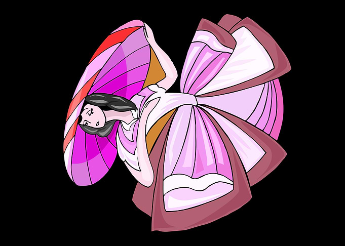 beautiful dancing angel