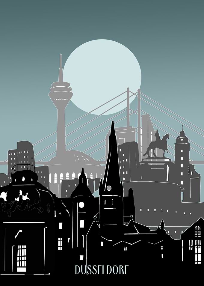 dusseldorf city minimal