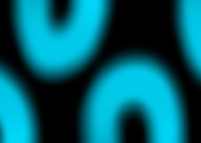 black and neon blue