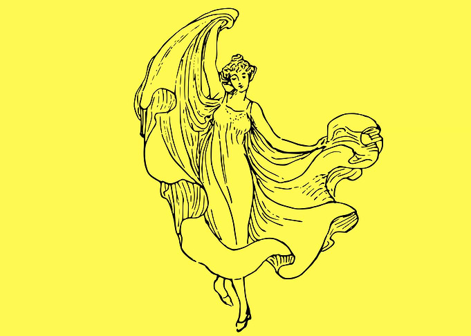 art of a dancing woman