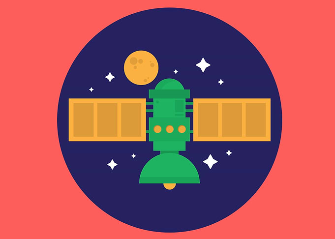 satellite in the galaxy