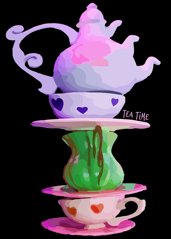 Tea Time Alice Wonderland