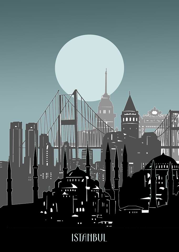 istanbul city minimal