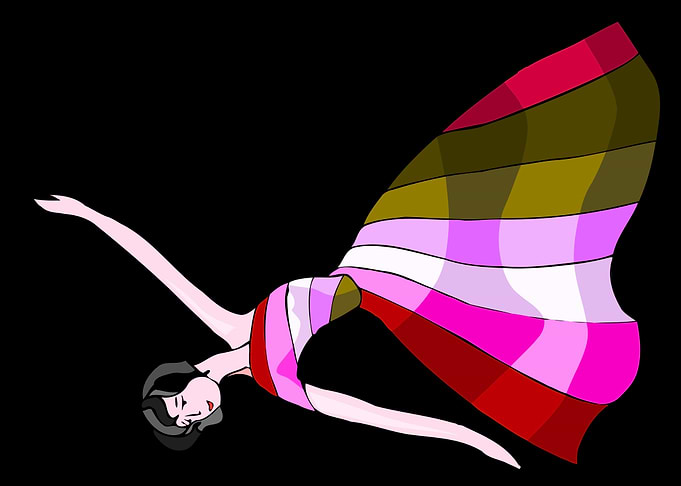 beautiful dancing angel