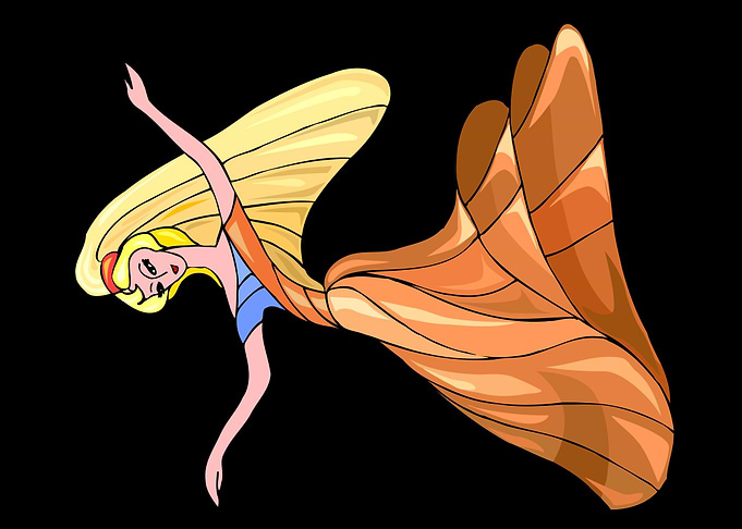 beautiful dancing angel