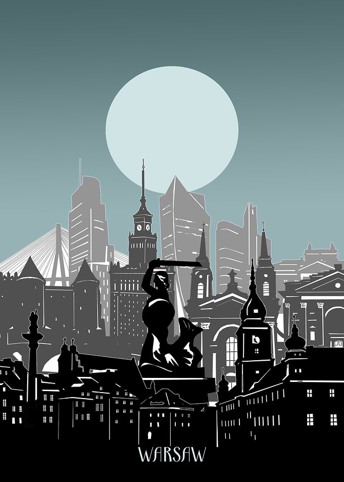 warsaw city minimal