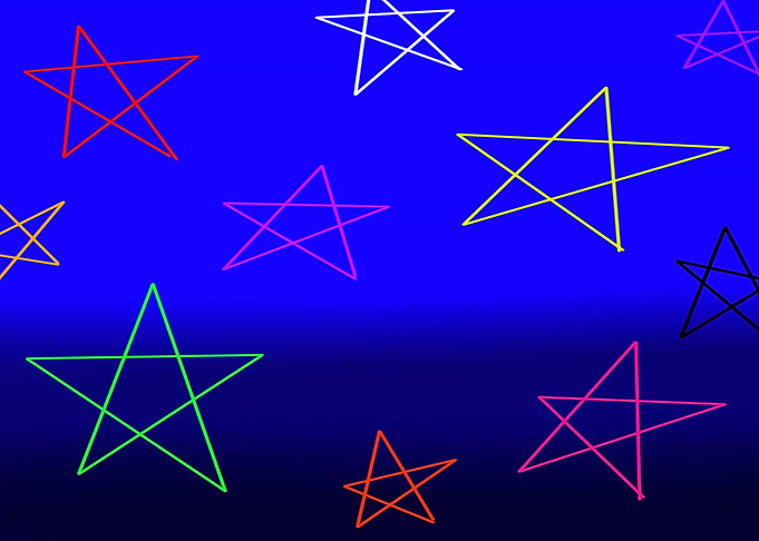 colourful stars
