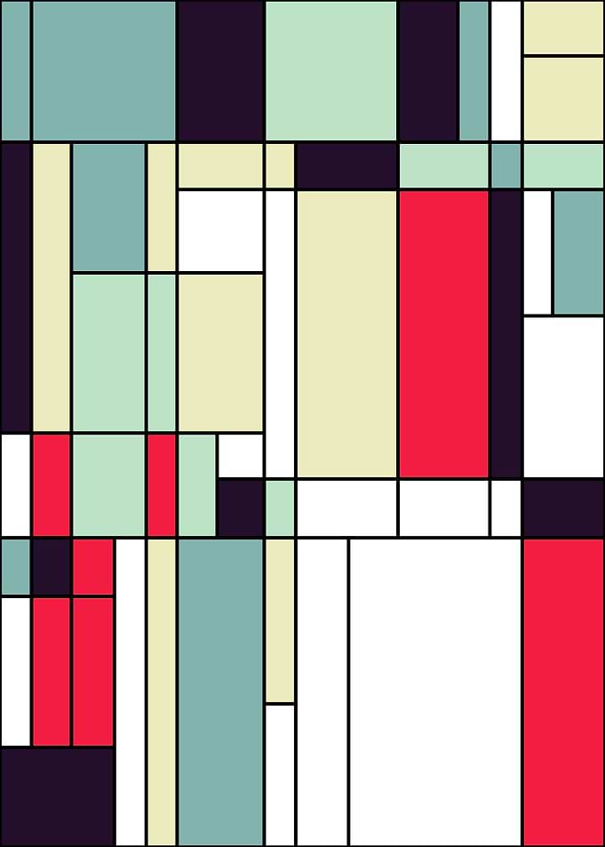 Piet Mondrian style