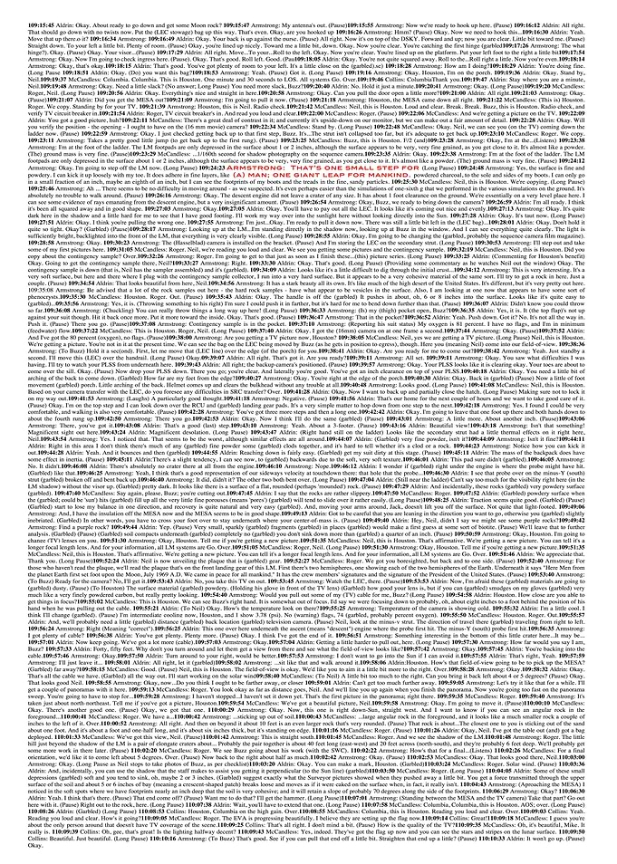Apollo 11 NASA Transcript