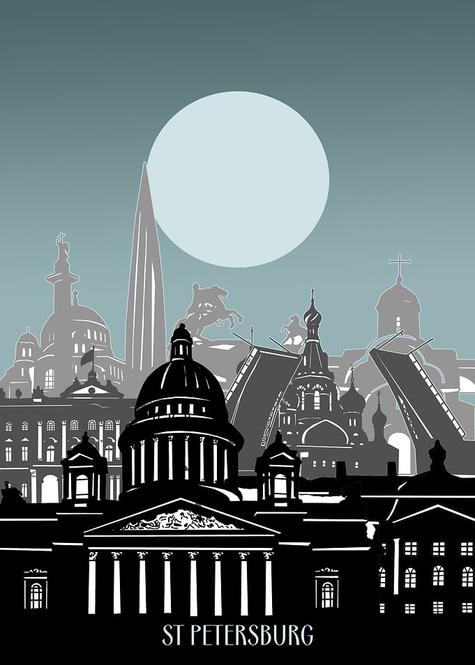 st petersburg city minimal